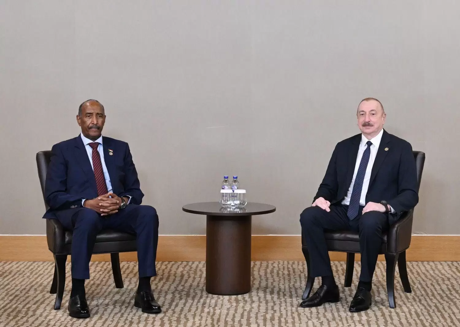 Prezident İlham Əliyevin Antalyada Sudanın Suveren Keçid Şurasının Sədri ilə görüşü olub