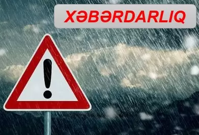Leysan yağışlar başlayacaq - XƏBƏRDARLIQ