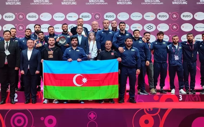 Azərbaycanın yunan-Roma güləşi millisi Avropa çempionu olub