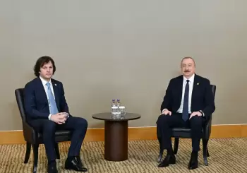 Prezident İlham Əliyev Antalyada Gürcüstanın Baş naziri İrakli Kobaxidze ilə görüşüb