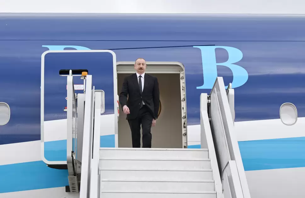 Prezident İlham Əliyev Macarıstana işgüzar səfərə gəlib