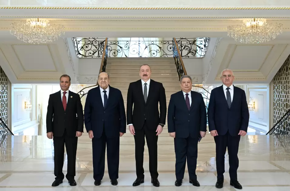 Prezident İlham Əliyev Misir Senatının sədrini qəbul edib