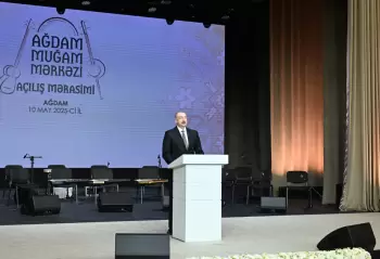 Prezident İlham Əliyev və birinci xanım Mehriban Əliyeva Ağdam Muğam Mərkəzinin açılışında iştirak ediblər