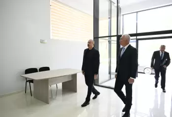 Prezident İlham Əliyev Laçın rayonunun Bəylik kəndinin açılışında iştirak edib