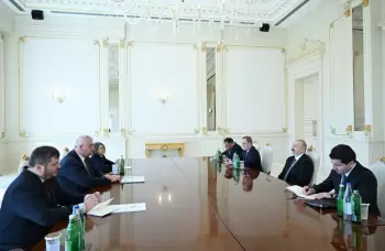 Prezident İlham Əliyev Ukraynanın xarici işlər nazirini qəbul edib