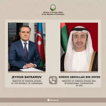 Ceyhun Bayramov BƏƏ xarici işlər naziri Abdullah bin Zayed Əl Nəhyan ilə telefon danışıb