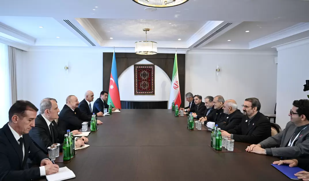 Xankəndidə Azərbaycan Prezidenti İlham Əliyevlə İran Prezidenti Məsud Pezeşkianın görüşü olub