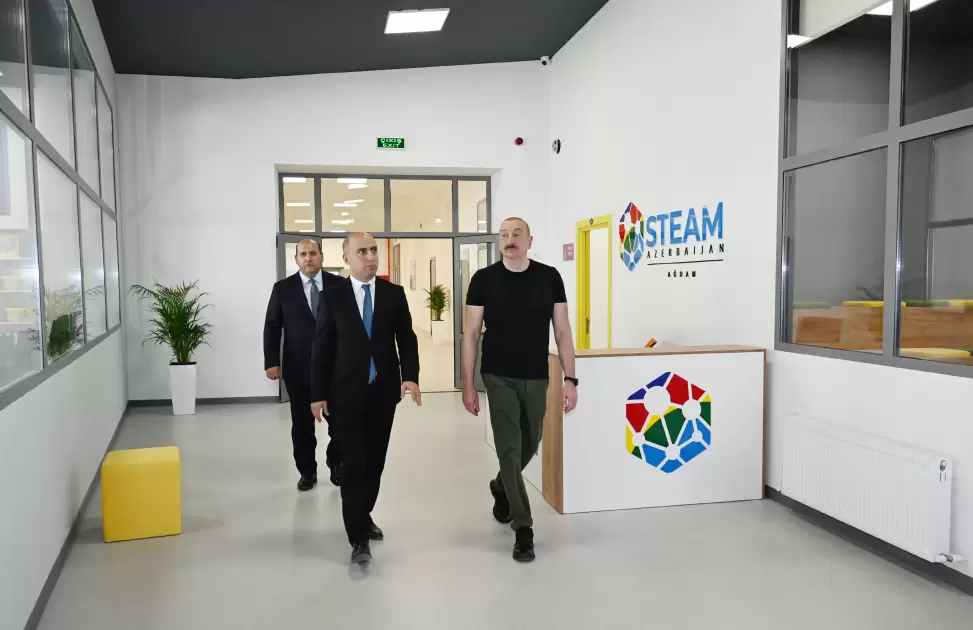 Ağdam şəhər 1 nömrəli tam orta məktəbin binasının açılışı olub