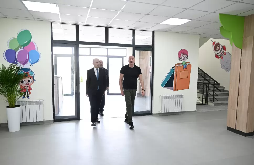 Ağdam şəhərində 1 nömrəli körpələr evi-uşaq bağçası istifadəyə verilib