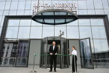 Prezident İlham Əliyev “Xankəndi” Biznes Mərkəzinin açılışında iştirak edib