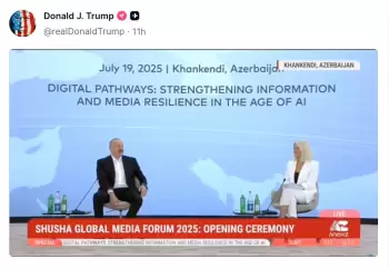 İlham Əliyev Donald Trampa təşəkkür etdi