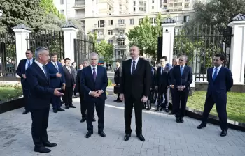 Prezidentlər İlham Əliyev və Şavkat Mirziyoyev Özbəkistanın Azərbaycandakı səfirliyinin yeni binasının açılışında iştirak ediblər