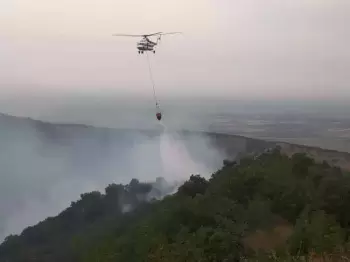 FHN Ağdam, Xocalı, Xocavənd, Füzuli və Ağdərədəki yanğınların söndürülməsinə 4 helikopter cəlb edib