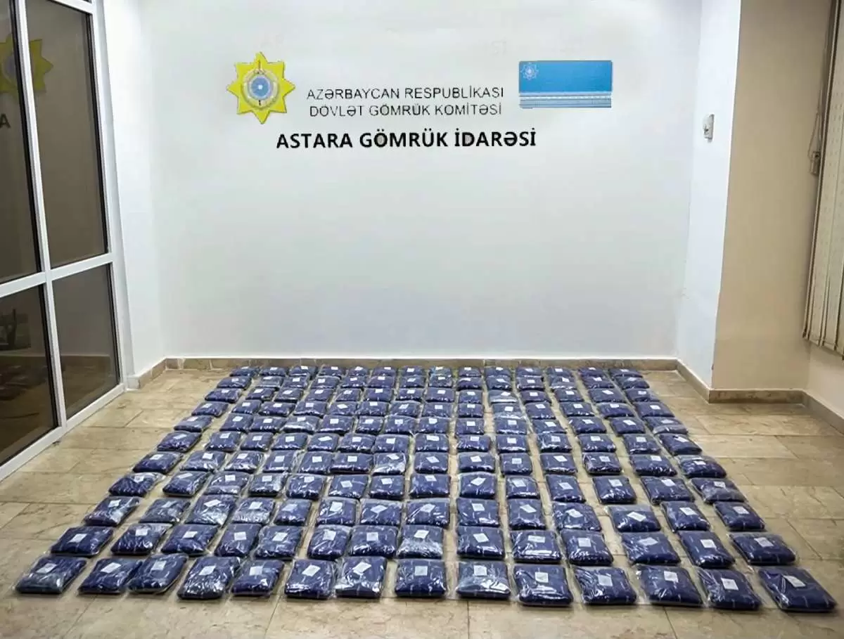 Gömrükçülər 103 kiloqram narkotik aşkar etdi