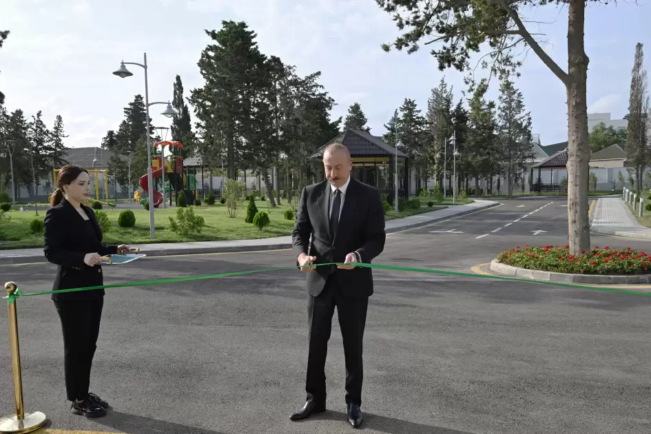 Prezident İlham Əliyev AYB-nin Səməd Vurğun adına Yaradıcılıq Evinin açılışında iştirak edib