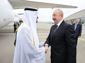 Birləşmiş Ərəb Əmirliklərinin Prezidenti Azərbaycana rəsmi səfərə gəlib