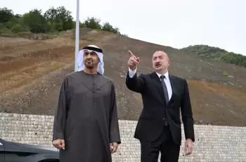 Azərbaycan və Birləşmiş Ərəb Əmirliklərinin prezidentləri Daşaltında