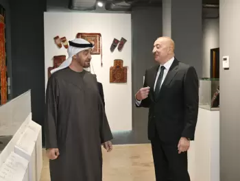 Azərbaycan və BƏƏ prezidentləri Milli Xalça Muzeyinin Şuşa filialında olublar