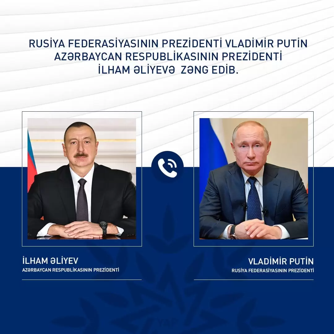 Vladimir Putin Azərbaycan Prezidenti İlham Əliyevə zəng edib