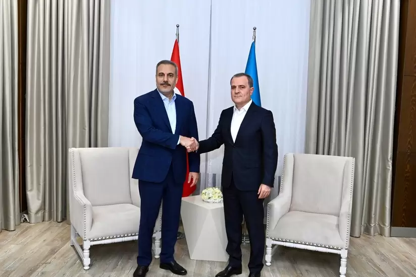 Ceyhun Bayramov Qəbələdə Hakan Fidanla görüşüb