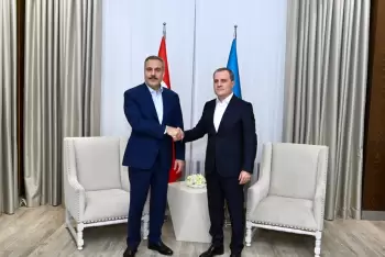 Ceyhun Bayramov Qəbələdə Hakan Fidanla görüşüb