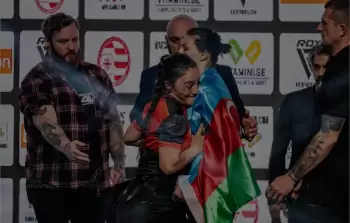 Tbilisidə azərbaycanlı və gürcü döyüşçü arasında gərginlik yaşanıb - FOTOLAR