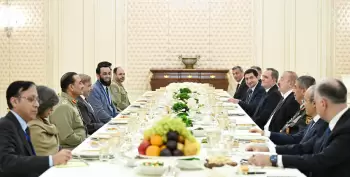 İlham Əliyev və Pakistanın Baş naziri birgə nahar ediblər