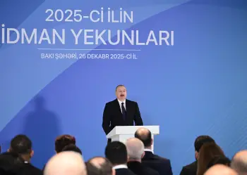 Prezident İlham Əliyev 2025-ci ilin idman yekunlarına həsr olunan mərasimdə iştirak edib