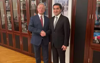 Hikmət Hacıyev Bakıda Qaluzinlə görüşüb - FOTO