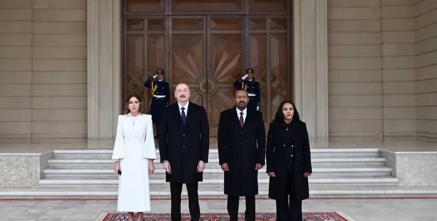 Efiopiyanın Baş nazirinin rəsmi qarşılanma mərasimi olub