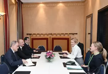 Prezident İlham Əliyev Münxendə Avropa İttifaqının xarici işlər və təhlükəsizlik siyasəti üzrə ali nümayəndəsi ilə görüşüb