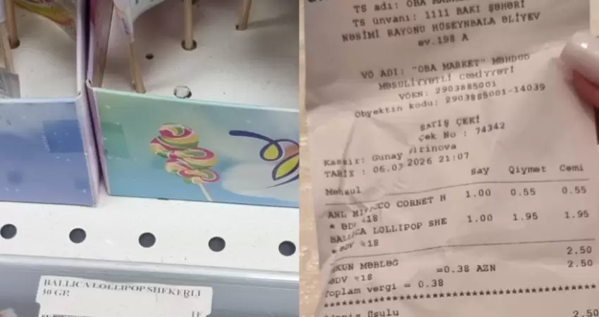 OBA marketdə məhsul etiketdə göstərilən qiymətdən baha satılıb