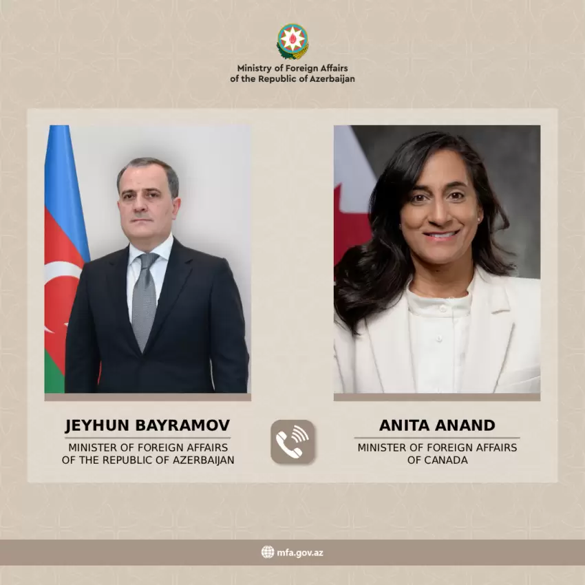 Kanada XİN başçısı vətəndaşlarının İrandan təxliyyəsinə görə Ceyhun Bayramova təşəkkür edib