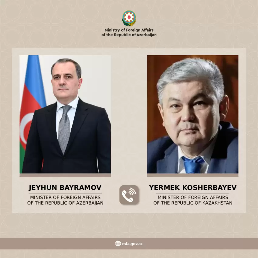 Ceyhun Bayramov qazaxıstanlı həmkarı ilə regiond baş verənləri müzakirə edib