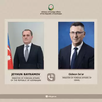 Gideon Sa’ar Azərbaycan XİN başçısı Ceyhun Bayramova zəng vurub