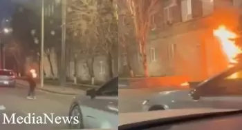 Ermənistan Milli Təhlükəsizlik Xidmətinin binasını yandırmağa cəhd edən şəxs həbs olunub