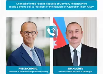 Fridrix Merz İran və İsrail-ABŞ münaqişəsinin Yaxın Şərqdəki nəticələrini İlham Əliyevlə müzakirə edib