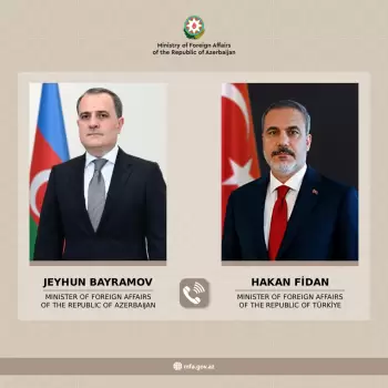 Ceyhun Bayramov Türkiyənin XİN rəhbəri Hakan Fidanla  regionda mövcud olan hərbi-siyasi vəziyyəti müzakirə edib