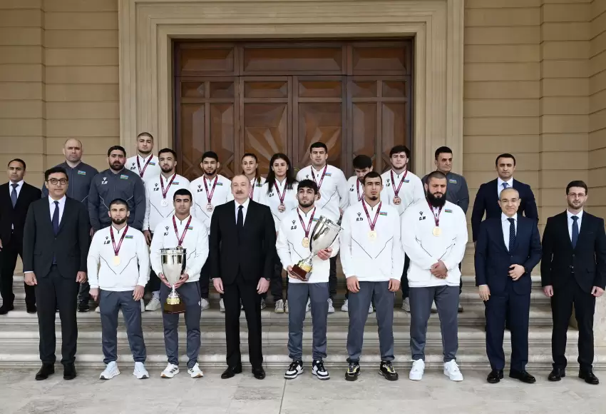 Prezident İlham Əliyev: Azərbaycan güləşçiləri bir daha göstərdilər ki, onlar Avropada birincidirlər