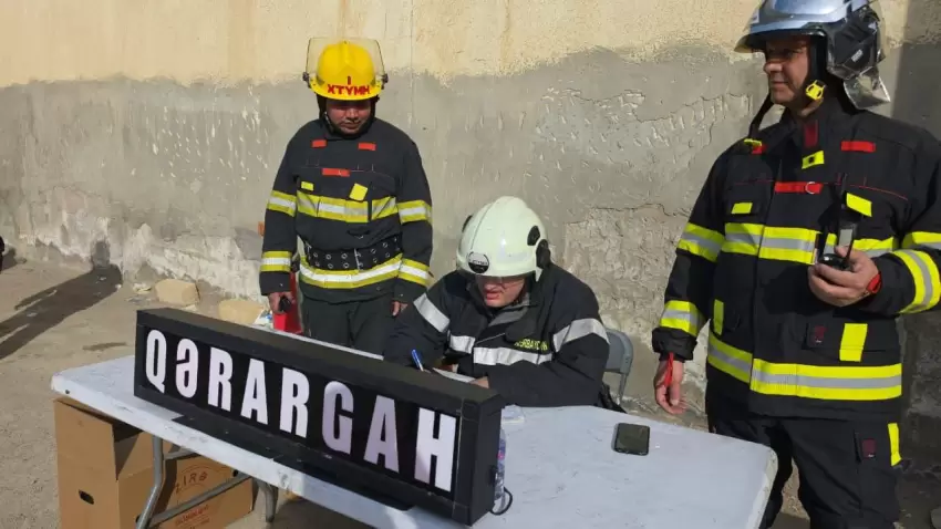 Lökbatandakı güclü yanğının söndürülməsinə helikopter cəlb olunub