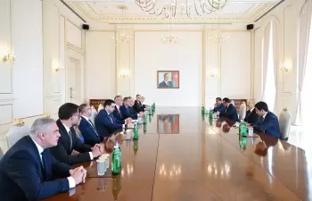 Prezident İlham Əliyev Slovakiya Milli Şurası sədrinin başçılıq etdiyi nümayəndə heyətini qəbul edib