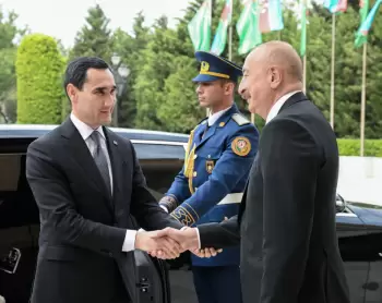 Türkmənistan Prezidenti Sərdar Berdiməhəmmədovun Bakıda rəsmi qarşılanma mərasimi olub