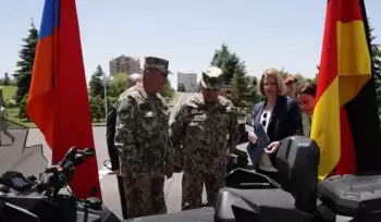 Almaniya Ermənistan Müdafiə Nazirliyinə 16 qar motosikleti hədiyyə edib