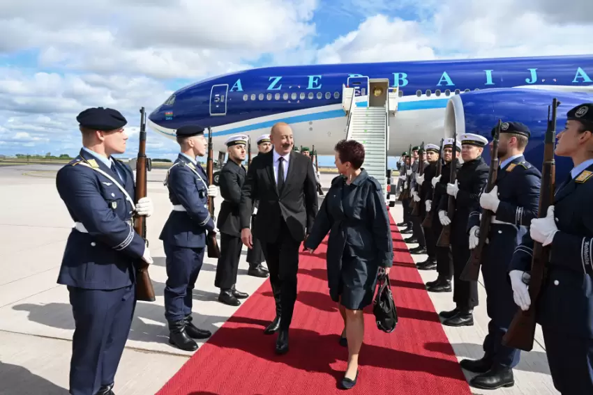 Azərbaycan Prezidenti İlham Əliyev Almaniyaya rəsmi səfərə gedib