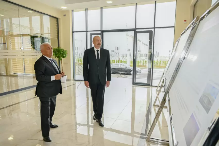 Prezident İlham Əliyev “Yeni Səngəçal” yarımstansiyasının açılışında iştirak edib
