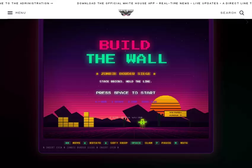 "Tetris" şirkəti "Ağ Ev"i müəllif hüquqlarını pozmaqda ittiham edib: Oyun saytdan silinib