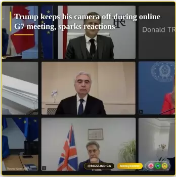 Tramp G7 liderlərinin virtual sammitində veb-kamerasını açmayıb